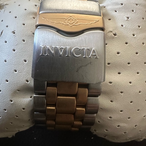 Invicta Men's 52mm Reserve Subaqua Black/Gold SS Chronograph Quartz Watch 5215 - Picture 6 of 14